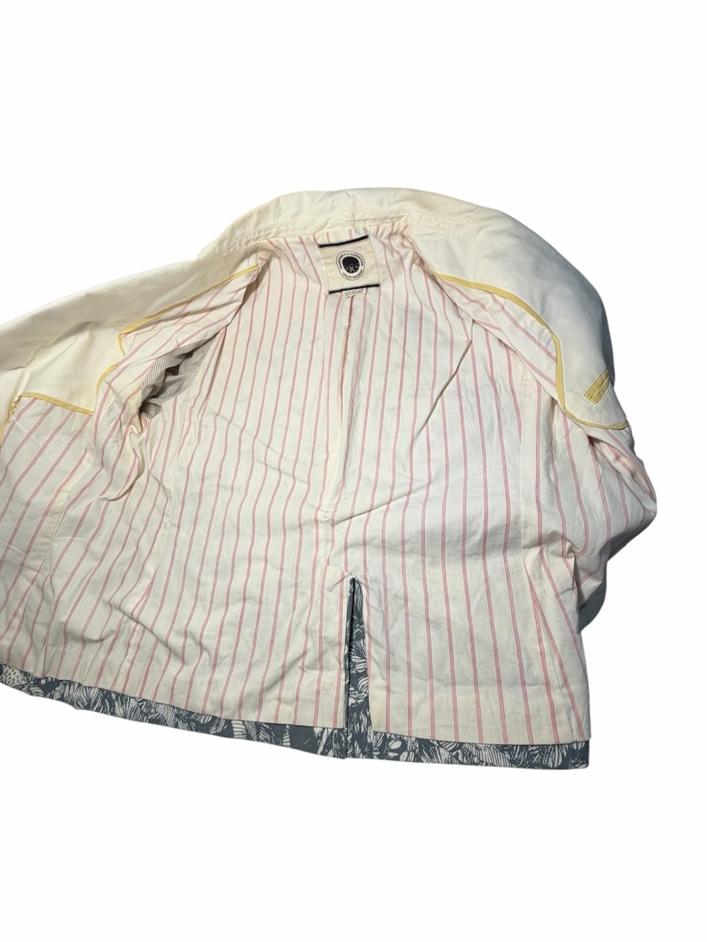 Daughters of the Liberation Sea Nettle Cream Jellyfish Print Blazer Jacket Sz 6 - Picture 13 of 14